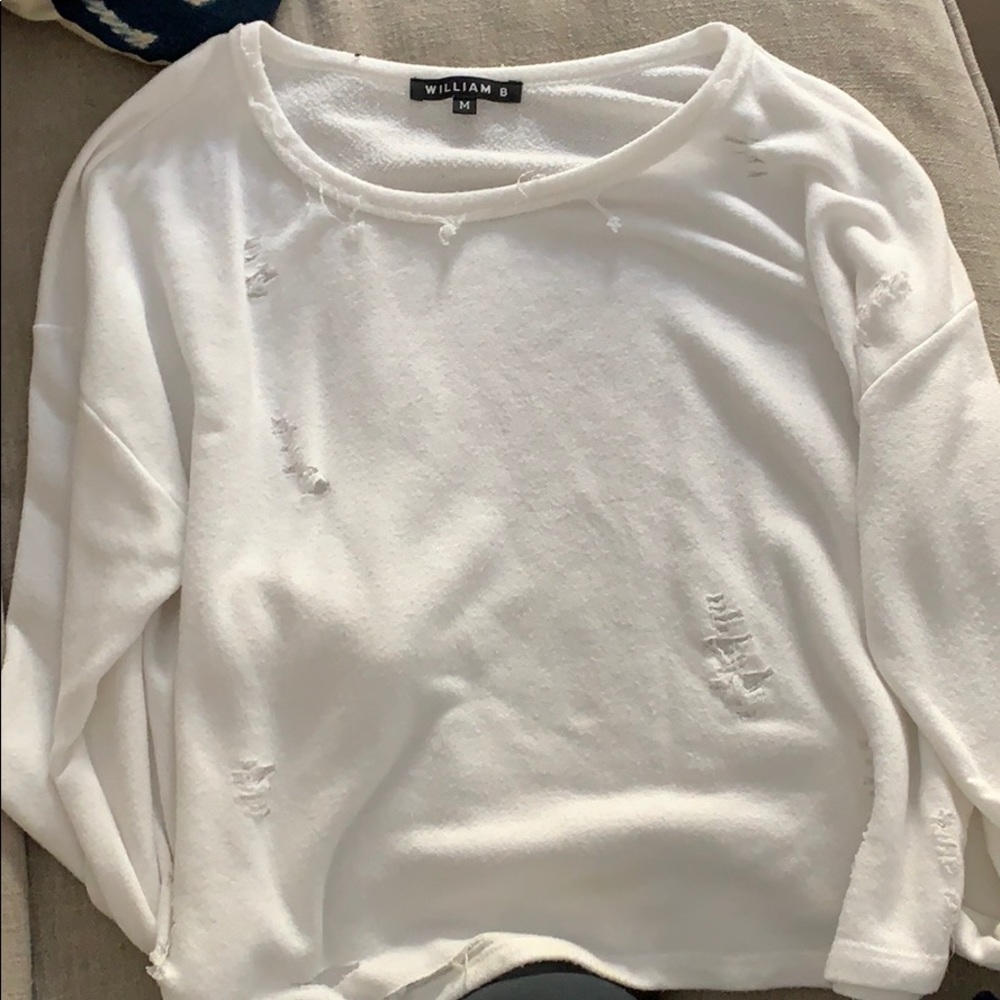William B cropped sweater